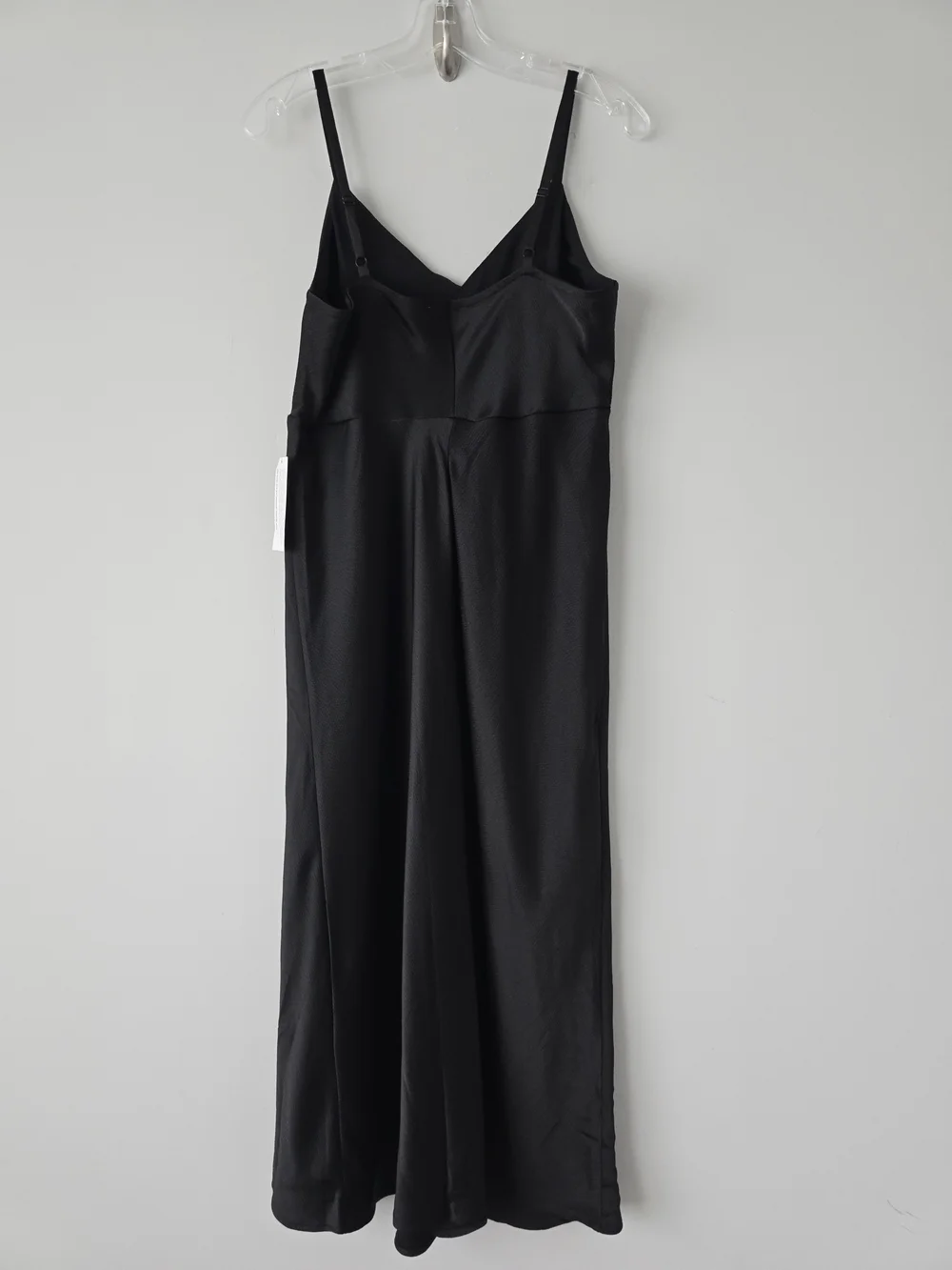 sofia by sofia vergara Black Satin Midi Slip Dress M NWT - Picture 2 of 8